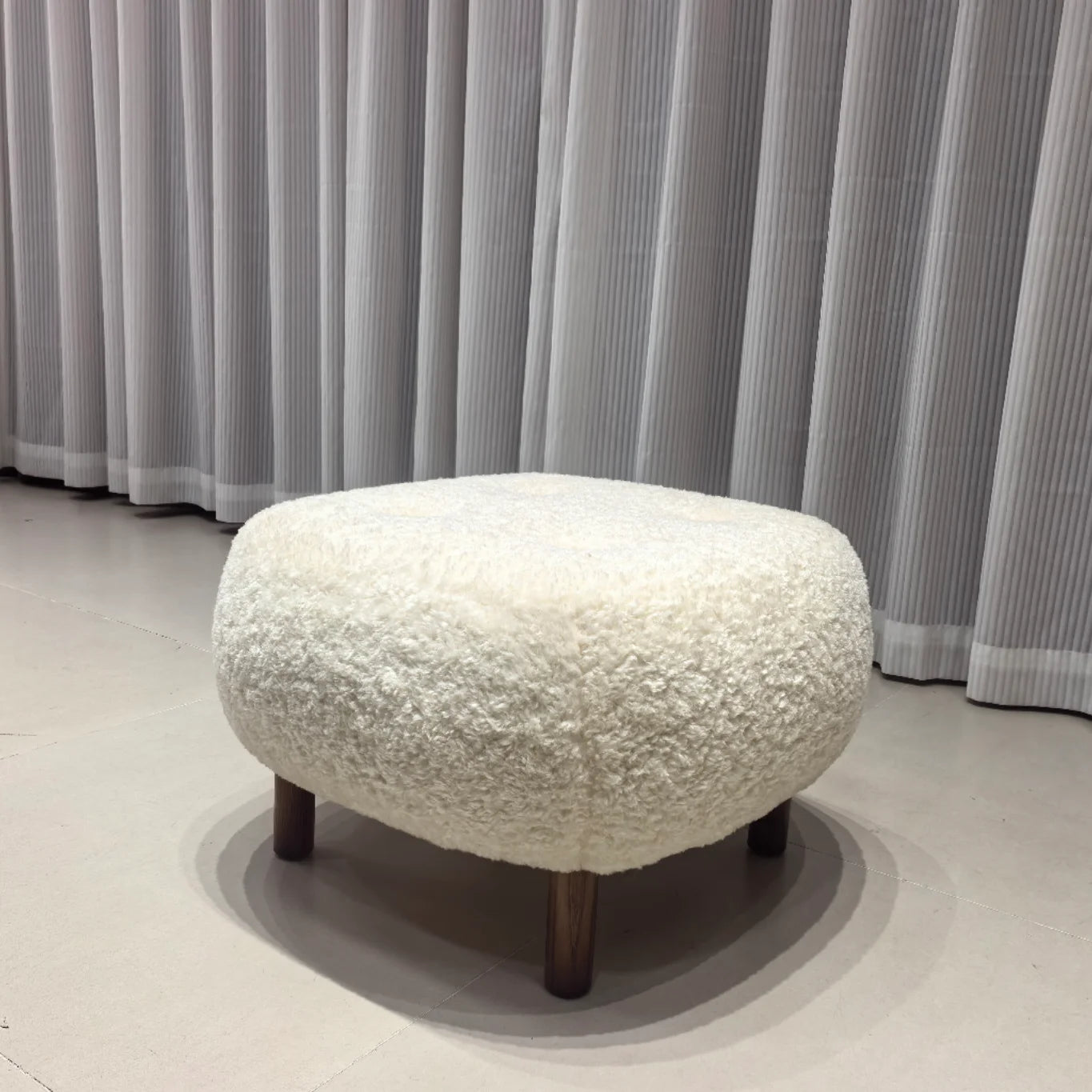 COLLEZIONE CALDORE™ Solid Berber Fleece Bench | Modern Italian Design by PurelyhomeDeco