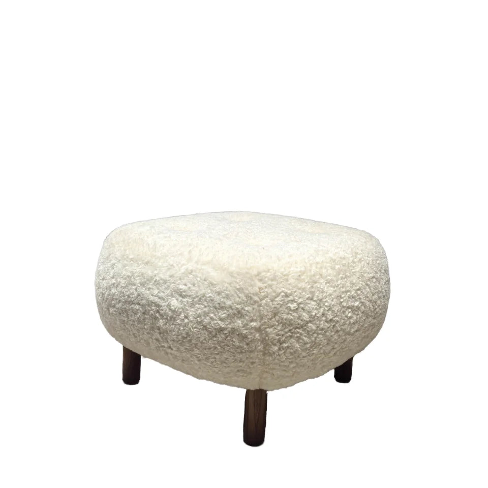 COLLEZIONE CALDORE™ Solid Berber Fleece Bench | Modern Italian Design by PurelyhomeDeco