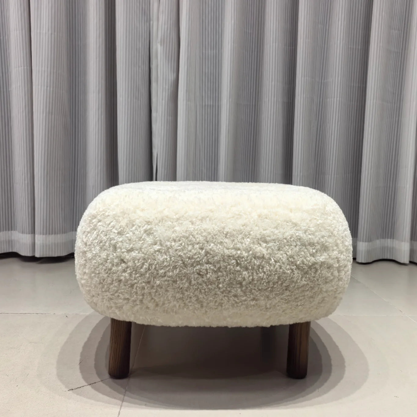 COLLEZIONE CALDORE™ Solid Berber Fleece Bench | Modern Italian Design by PurelyhomeDeco