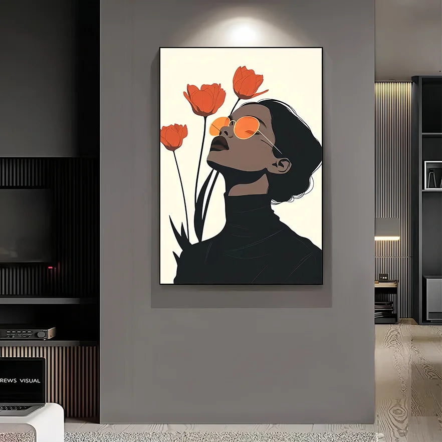 Tulip Muse Canvas by PurelyhomeDeco