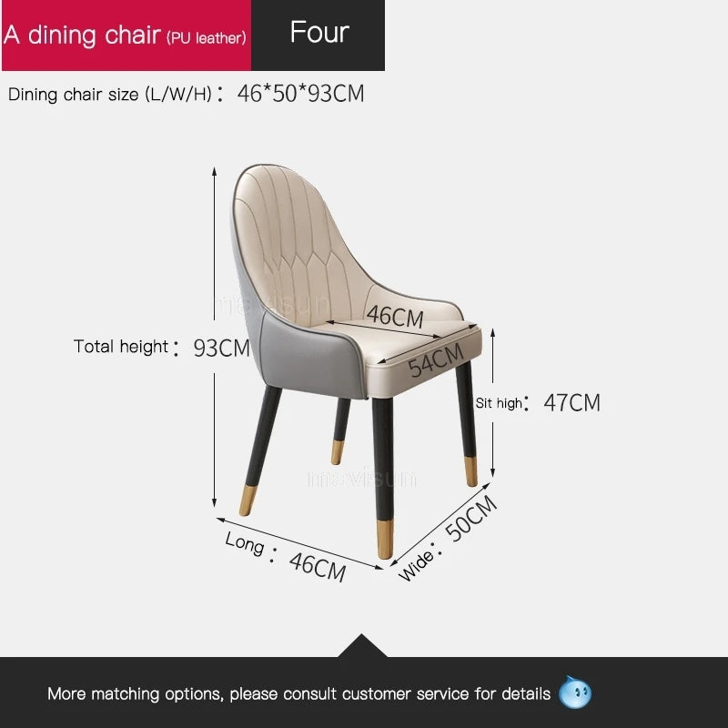 AURÉVA Golden Round Marble Dining Table with Turntable