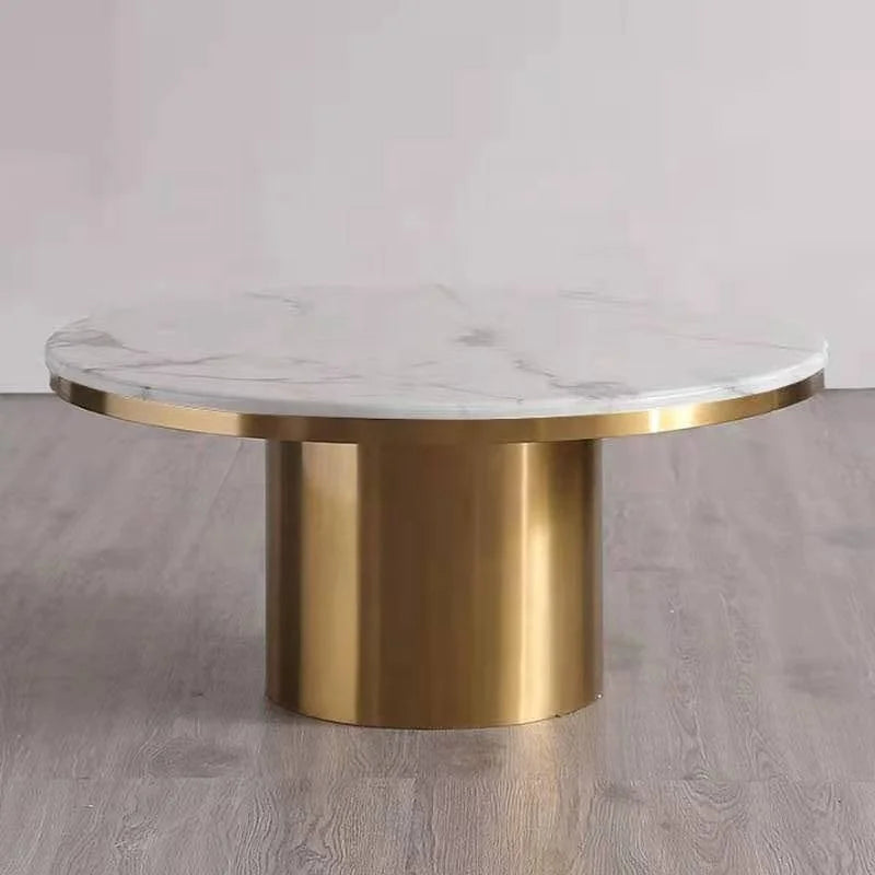 THE GOLDEN CONSTELLATION — 2-Piece Marble Table Set by PurelyhomeDeco