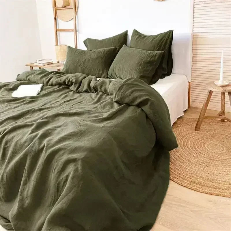 VELARÉ™ Natural French Linen Duvet Cover – Durable, Breathable, Luxury Home Textiles