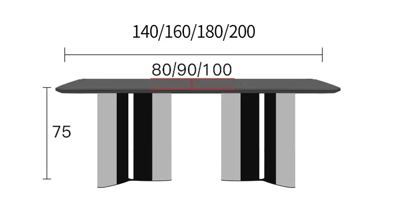 INKÉRA™ Italian Extendable Ink Stone Dining Set (140–220 cm)