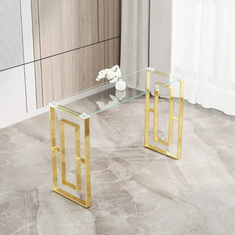 SOLYN Luxury Glass Hallway Table by PurelyhomeDeco