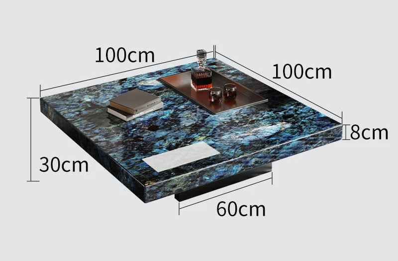 Luce di Mare™ – Nordic Modern Marble Center Table by PurelyhomeDeco