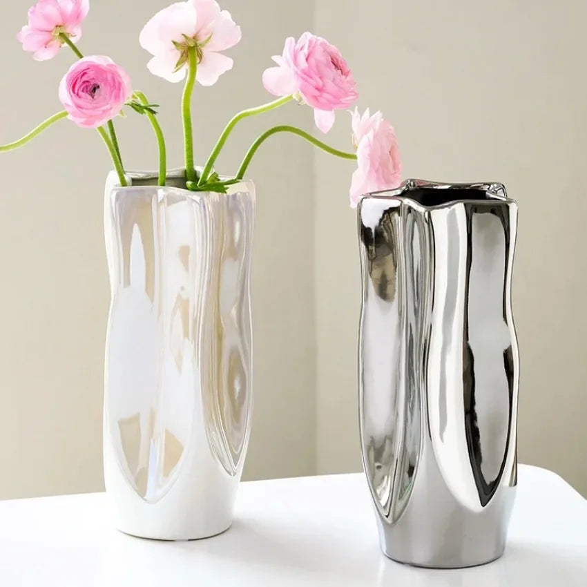 Silver Lumen Vase
