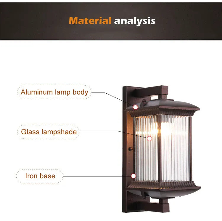 Aegis Outdoor Wall Lamp by PurelyhomeDeco