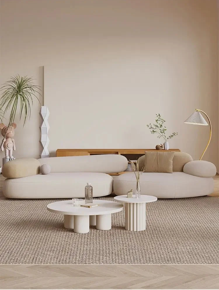 SERÉA™ Cobblestone Curve Sofa | Modern Light Luxury Living Seat