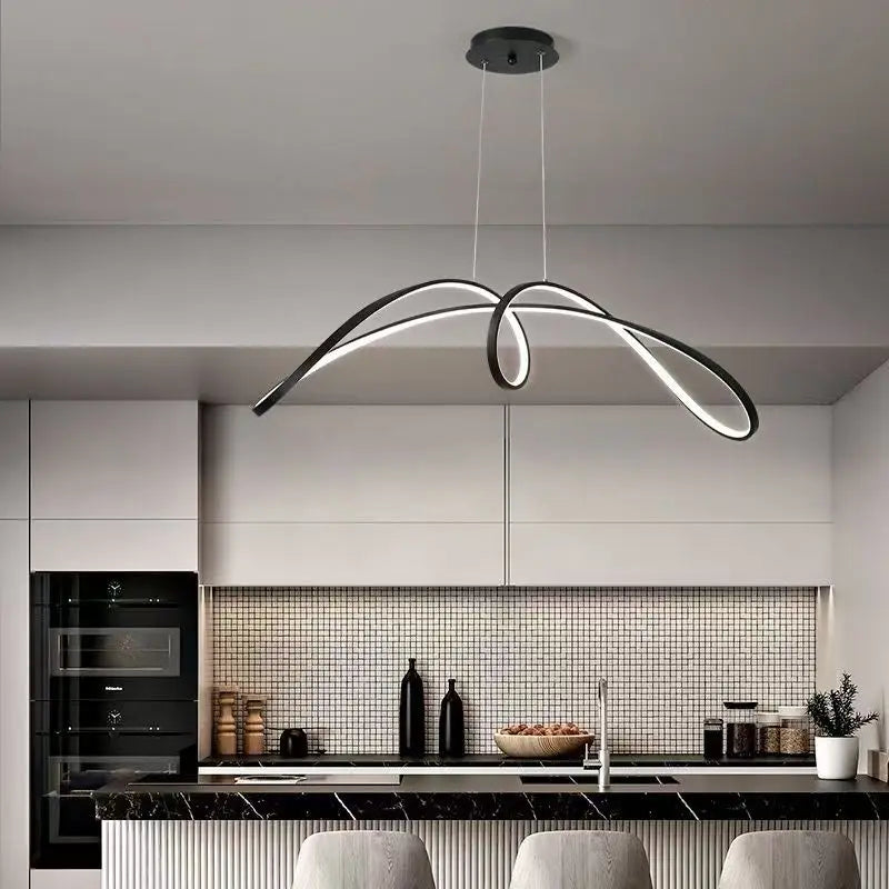 Élan Linea – Modern Minimalist LED Luxury Chandelier | Restaurant · Bedroom · Bar Lighting