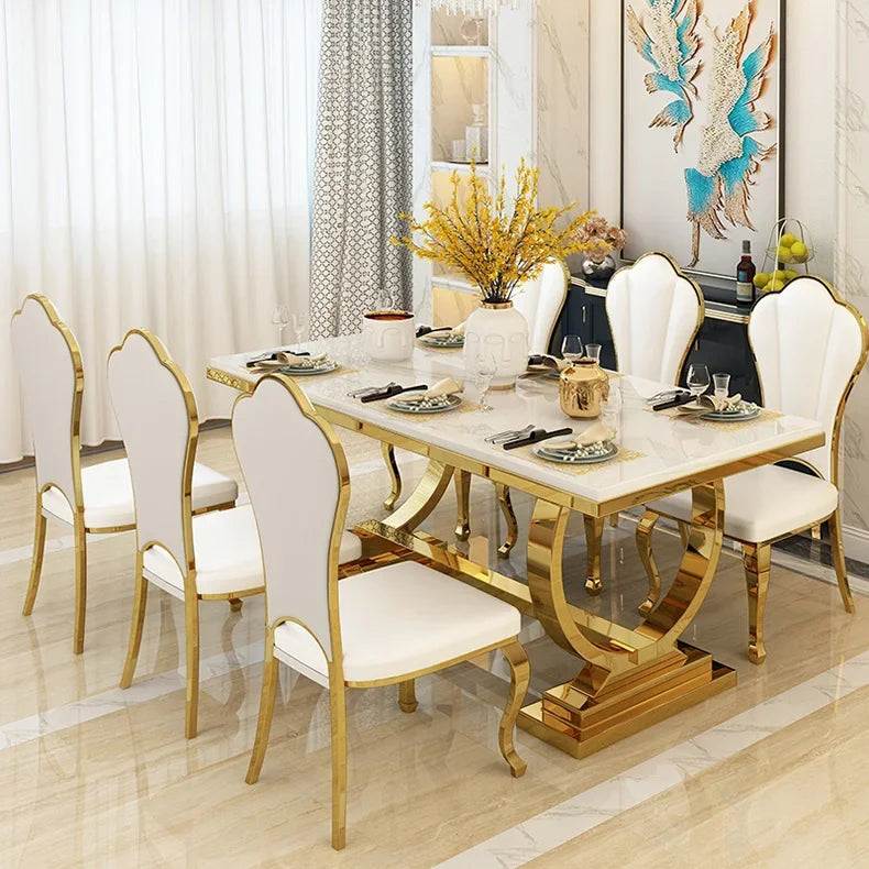 ZANORIA™ Elite Gold Structure Dining Set