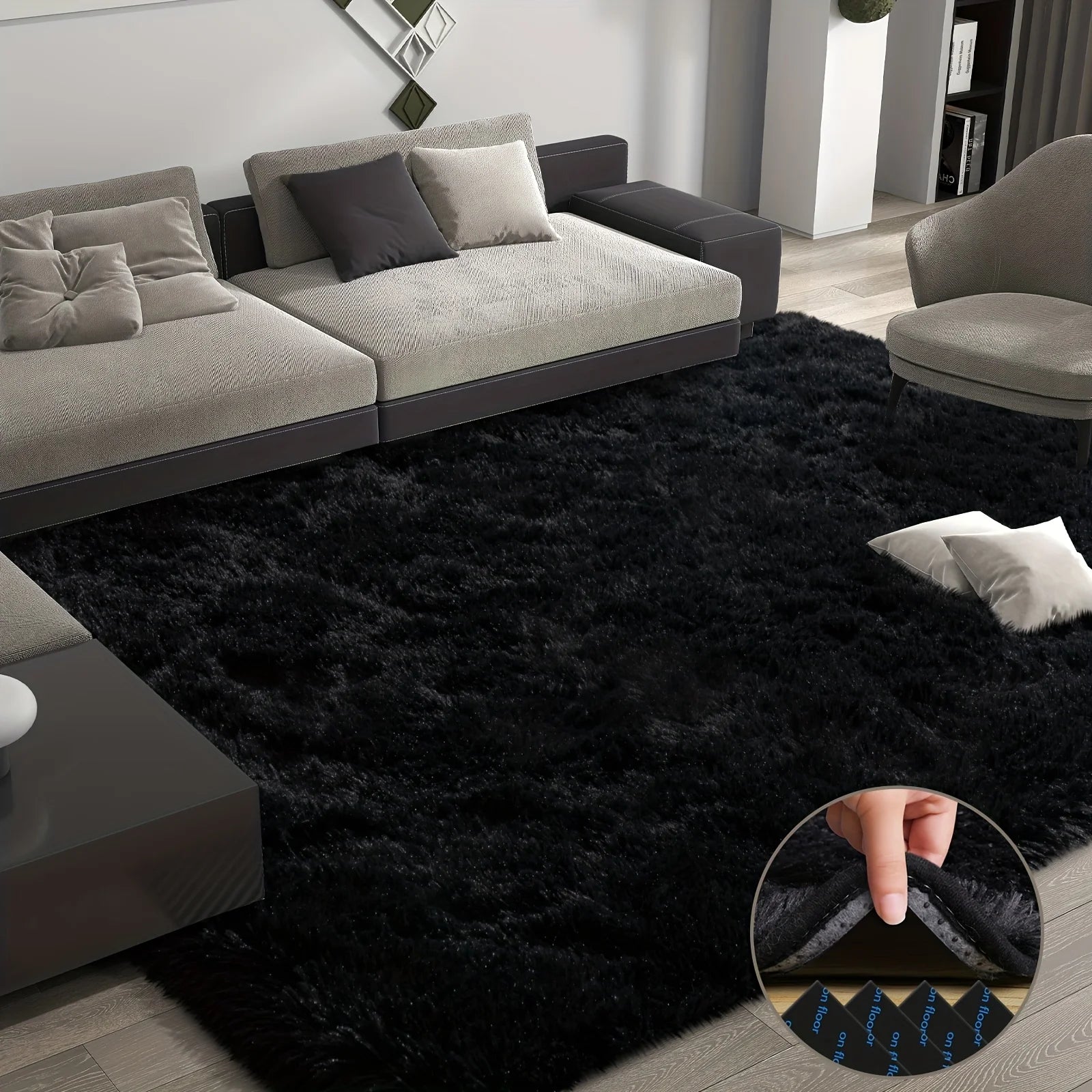 Moonshadow Fluffy Rug