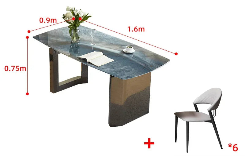 SILORA Premium Crystal Stone Dining Collection