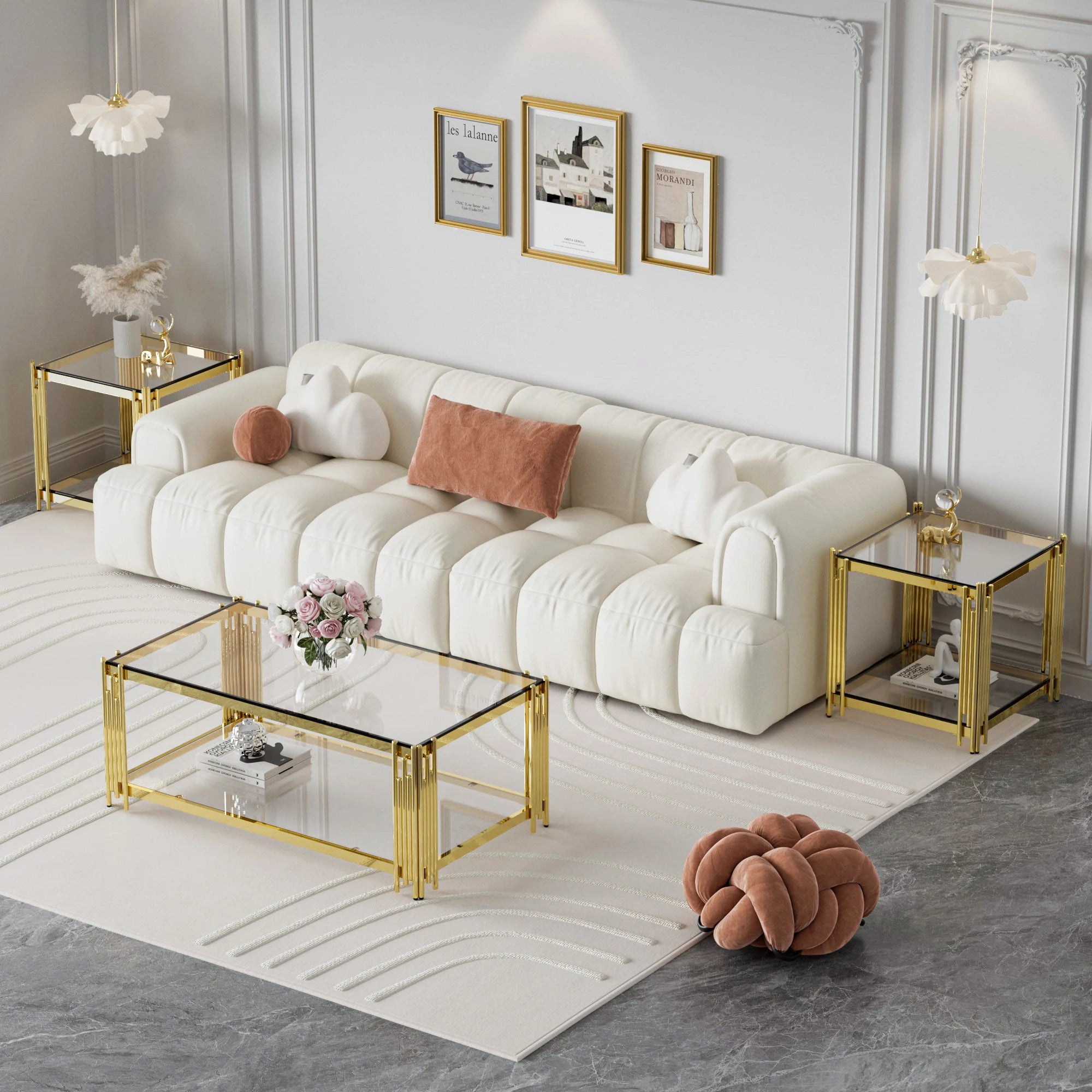REGENT LUCENT™Modern Luxury Gold Coffee Table by PurelyhomeDeco