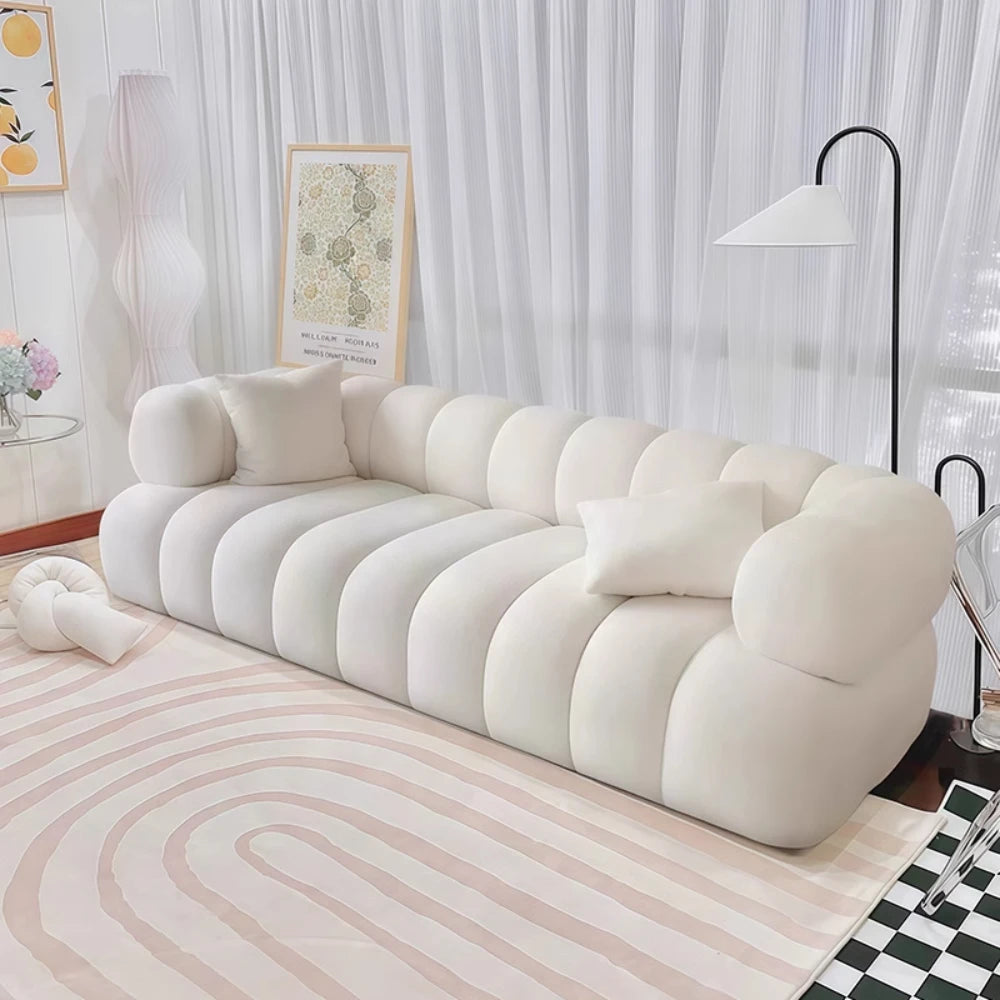 ARCELIA BLANC™ Velvet Cloud Couch | Deep Seat Designer Sofa