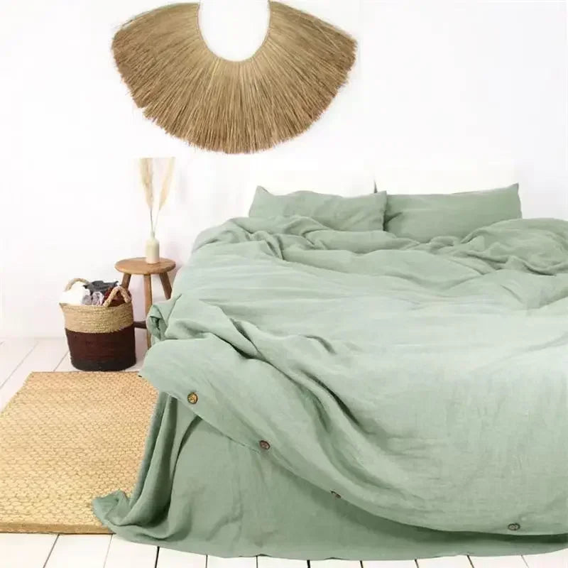 VELARÉ™ Natural French Linen Duvet Cover – Durable, Breathable, Luxury Home Textiles