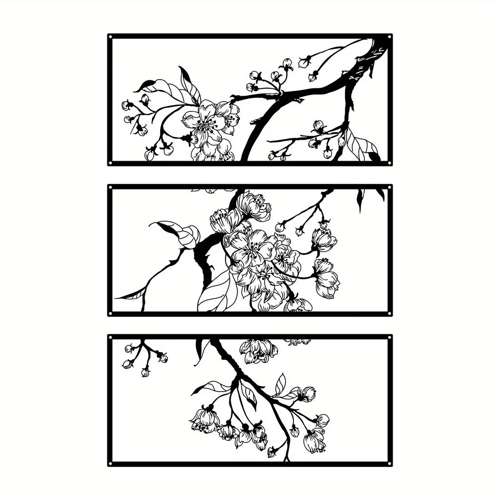 Black Petal Square by PurelyhomeDeco