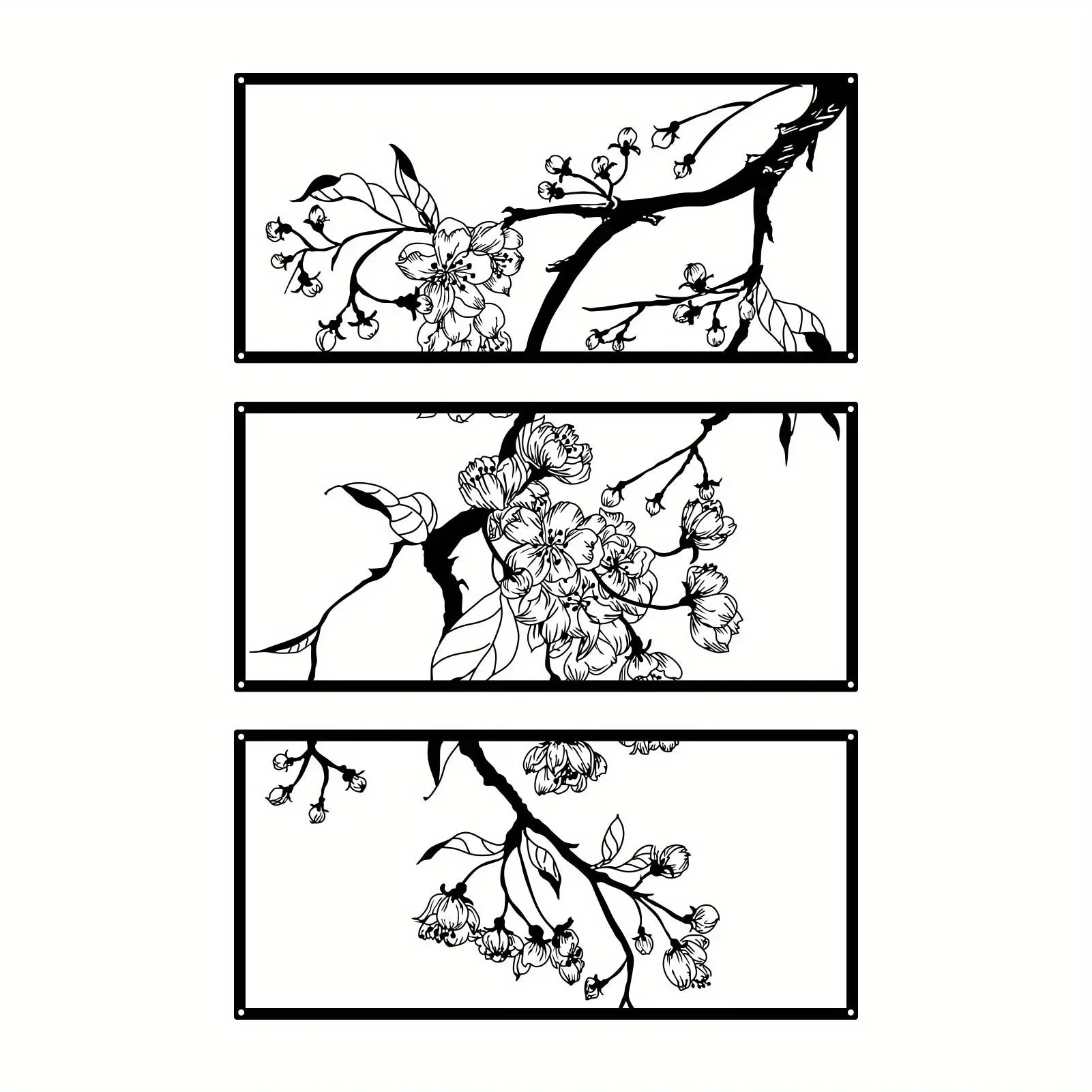 Black Petal Square by PurelyhomeDeco