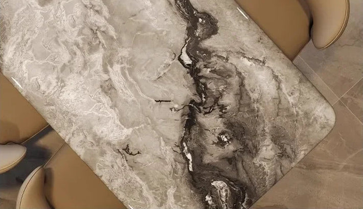 INKÉRA™ Italian Extendable Ink Stone Dining Set (140–220 cm)