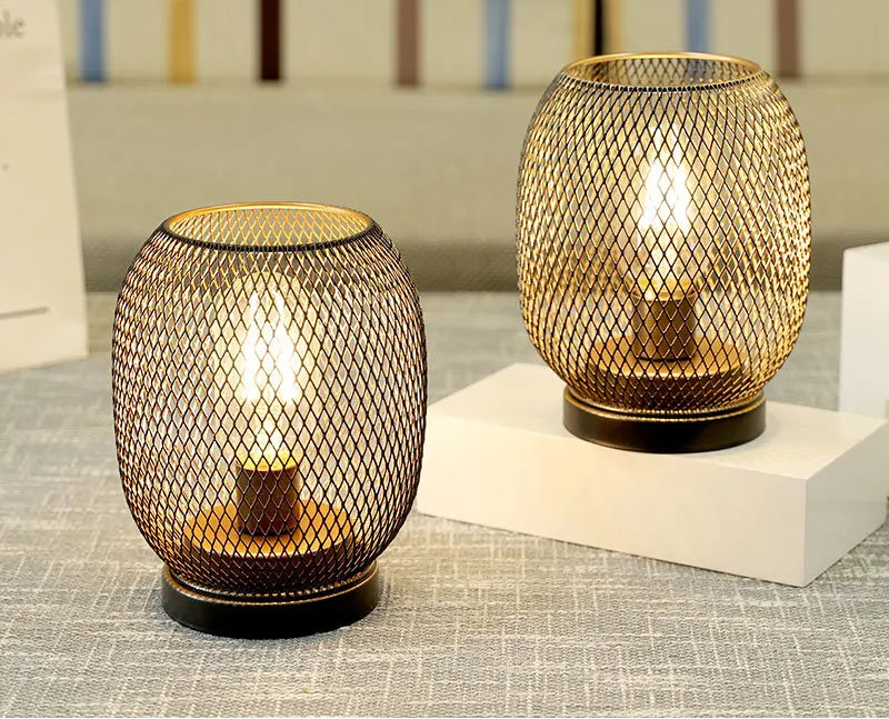 Golden Vow LED Lantern Set by PurelyhomeDeco