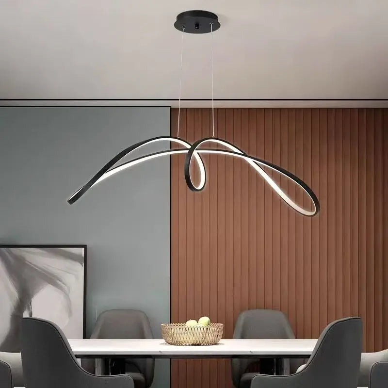 Élan Linea – Modern Minimalist LED Luxury Chandelier | Restaurant · Bedroom · Bar Lighting