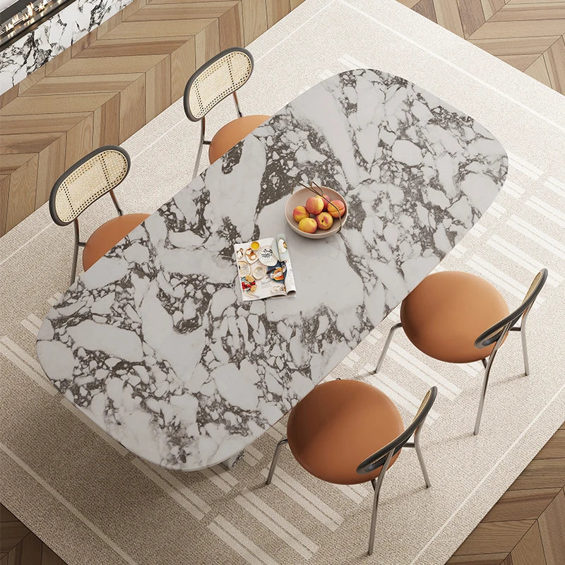 MAISONÉA™ French Cream Marble Dining Table