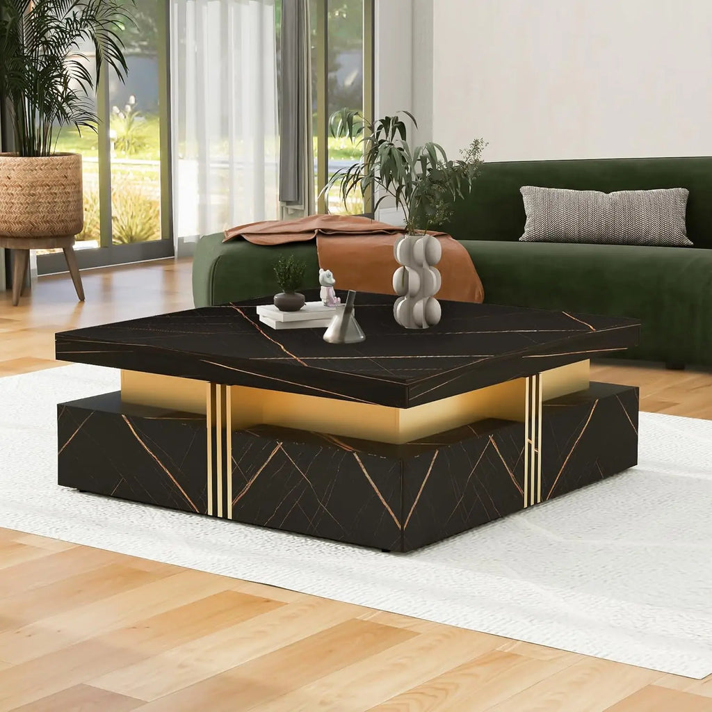 AURUM VAULT™ Modern Square Coffee Table by PurelyhomeDeco
