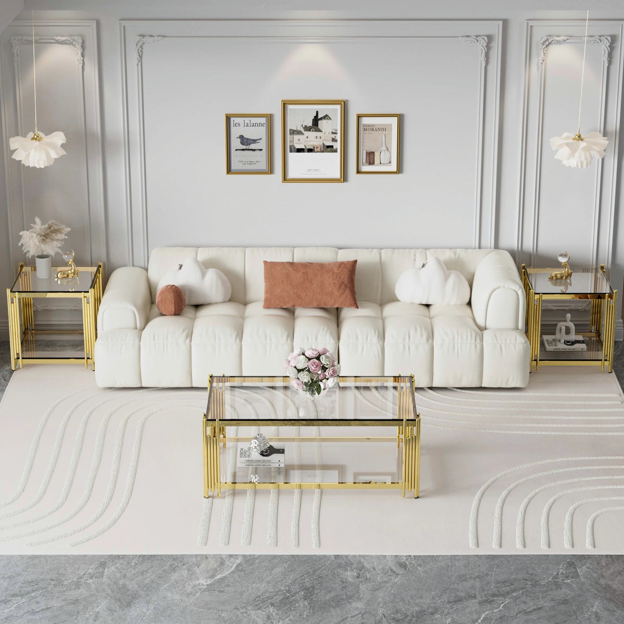 REGENT LUCENT™Modern Luxury Gold Coffee Table by PurelyhomeDeco