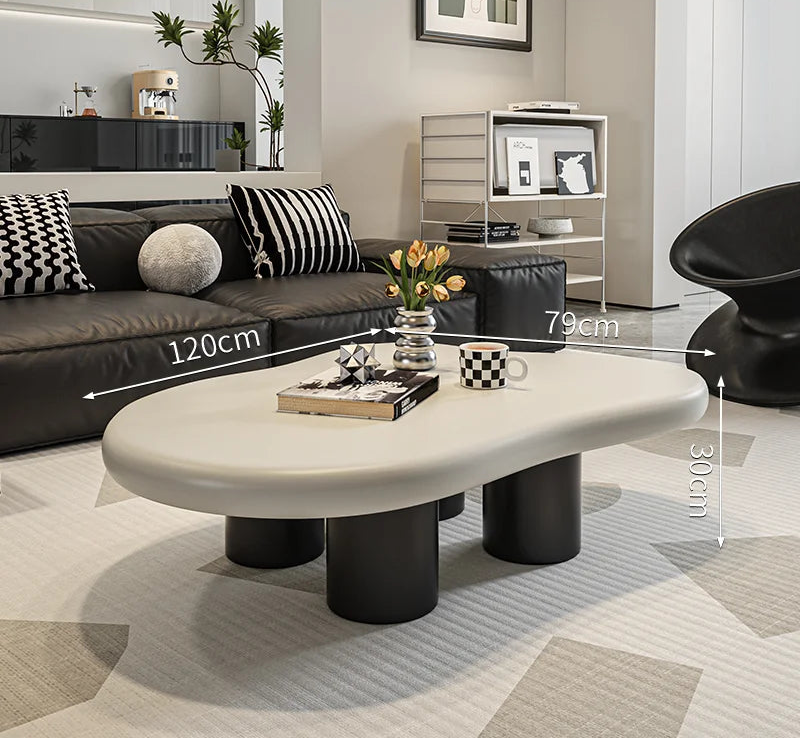 NUVORA™ Cream Cloud Coffee Table by PurelyhomeDeco