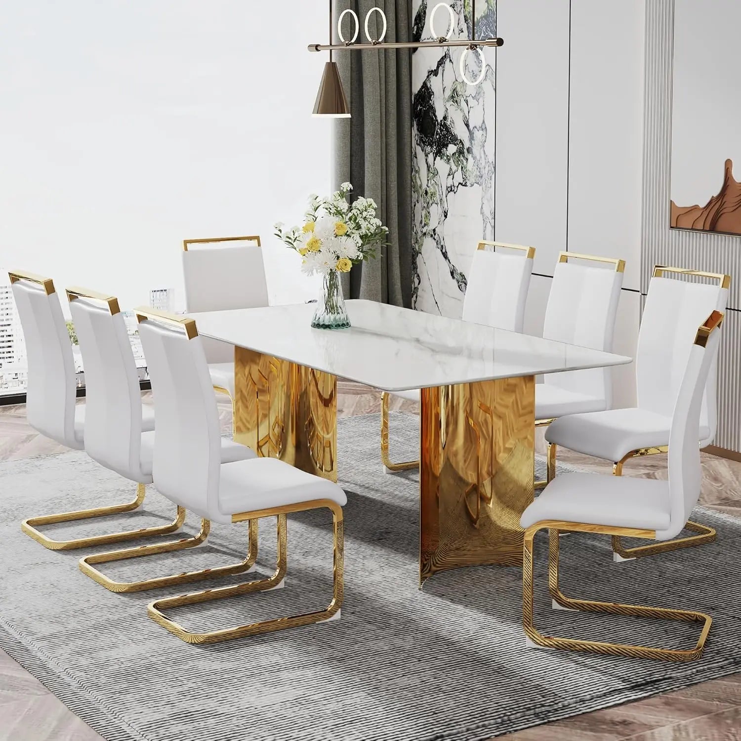 NEXRA™ Modern Marble Multi-Space Table