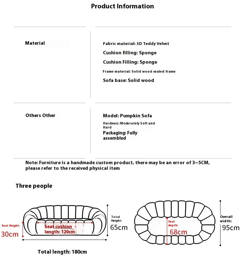 CLOUDKIN™ Pumpkin Sofa