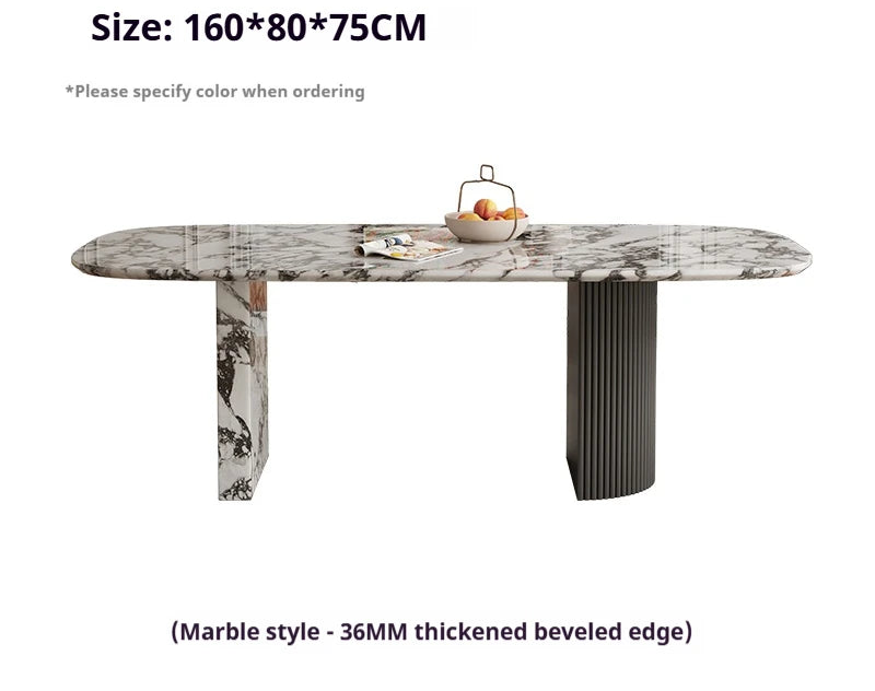 MAISONÉA™ French Cream Marble Dining Table