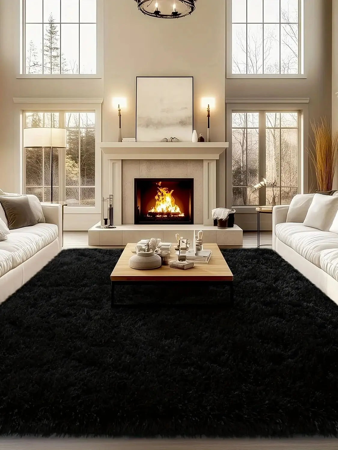 Moonshadow Fluffy Rug