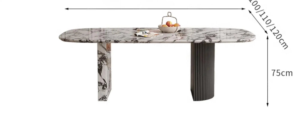 MAISONÉA™ French Cream Marble Dining Table
