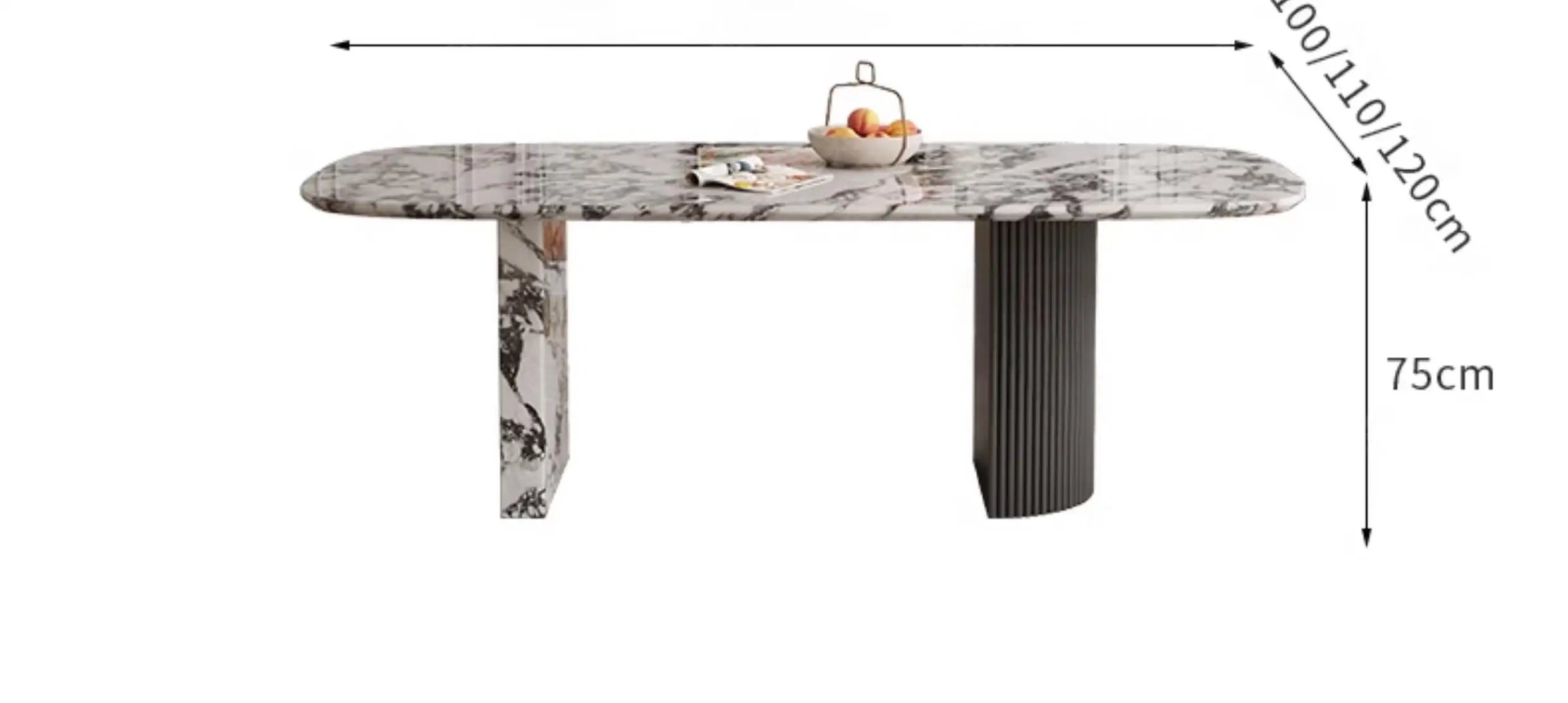 MAISONÉA™ French Cream Marble Dining Table