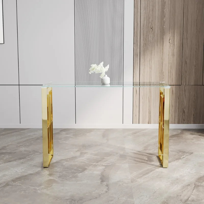 SOLYN Luxury Glass Hallway Table by PurelyhomeDeco