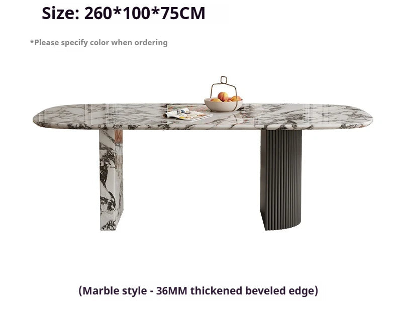 MAISONÉA™ French Cream Marble Dining Table