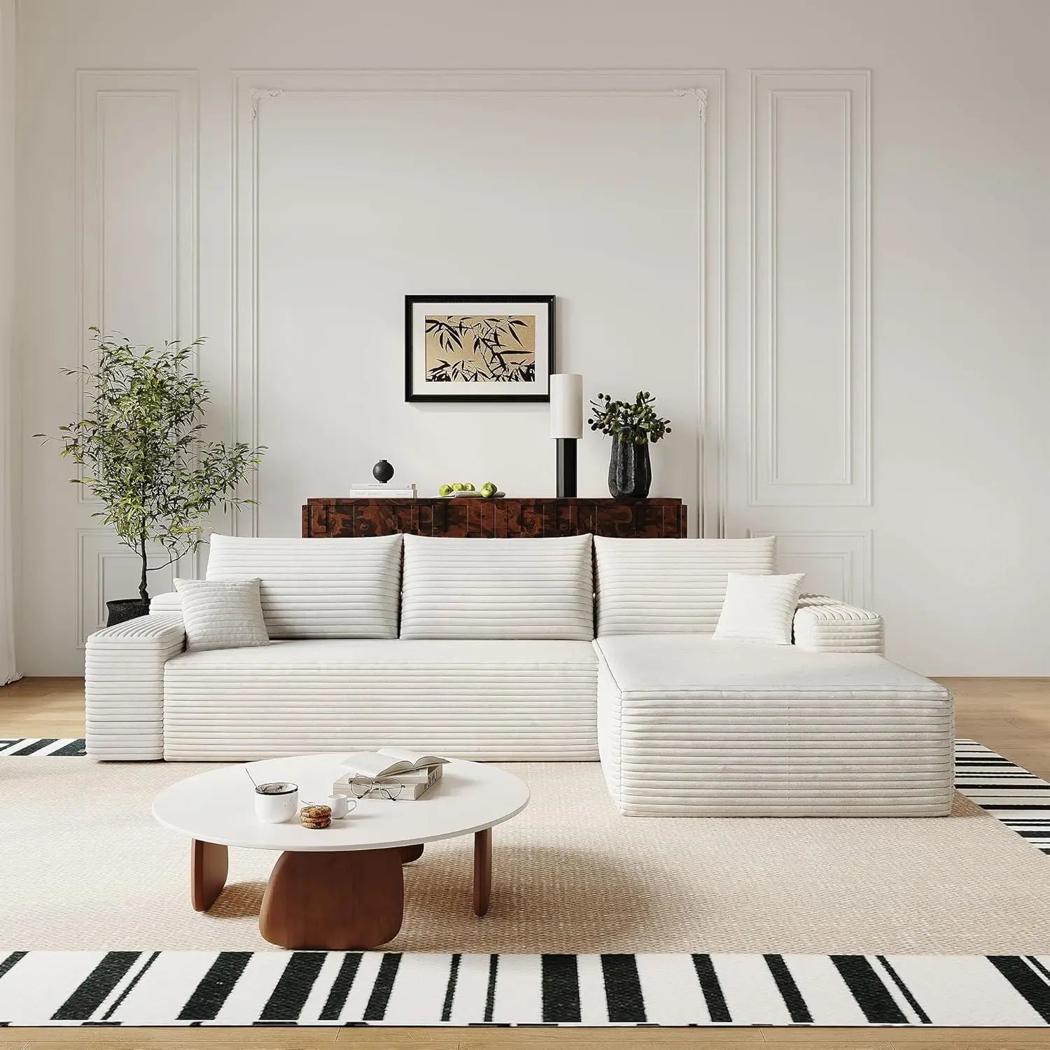 MODULÉ 108™ Modern L-Shape Sectional | Deep Seat Boneless Modular Sofa