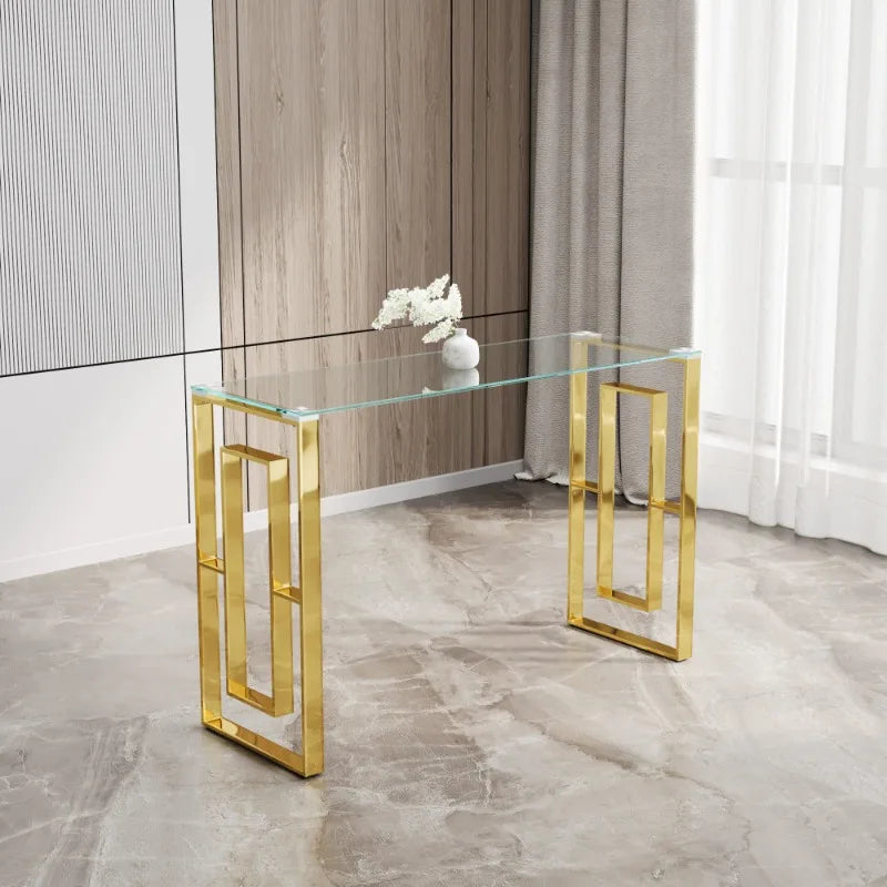SOLYN Luxury Glass Hallway Table by PurelyhomeDeco