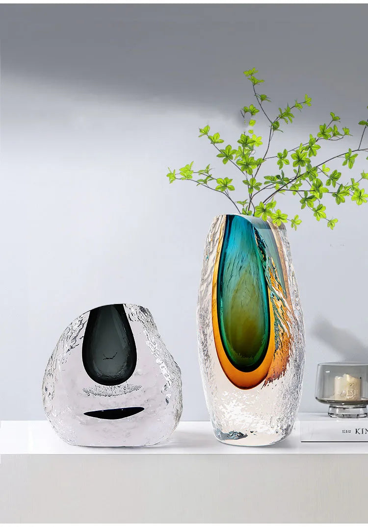 Prism Fade Glass Vase