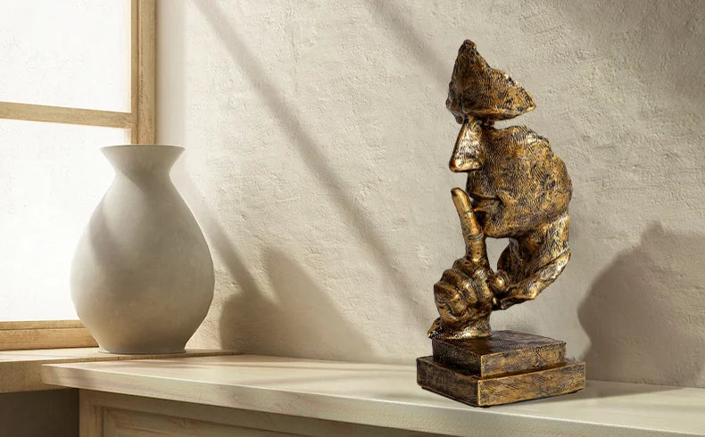 Echo of Silence Sculpture by PurelyhomeDeco