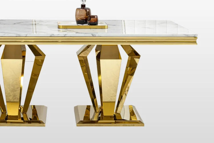MARÉX™ Light-Luxury Marble Dining Table by PurelyhomeDeco