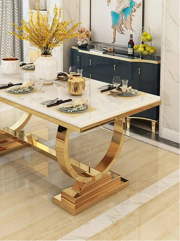 ZANORIA™ Elite Gold Structure Dining Set