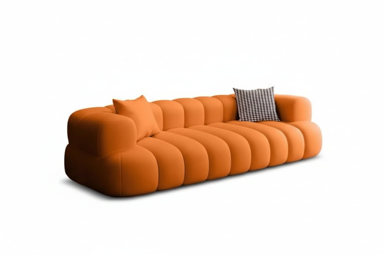 ARCELIA BLANC™ Velvet Cloud Couch | Deep Seat Designer Sofa