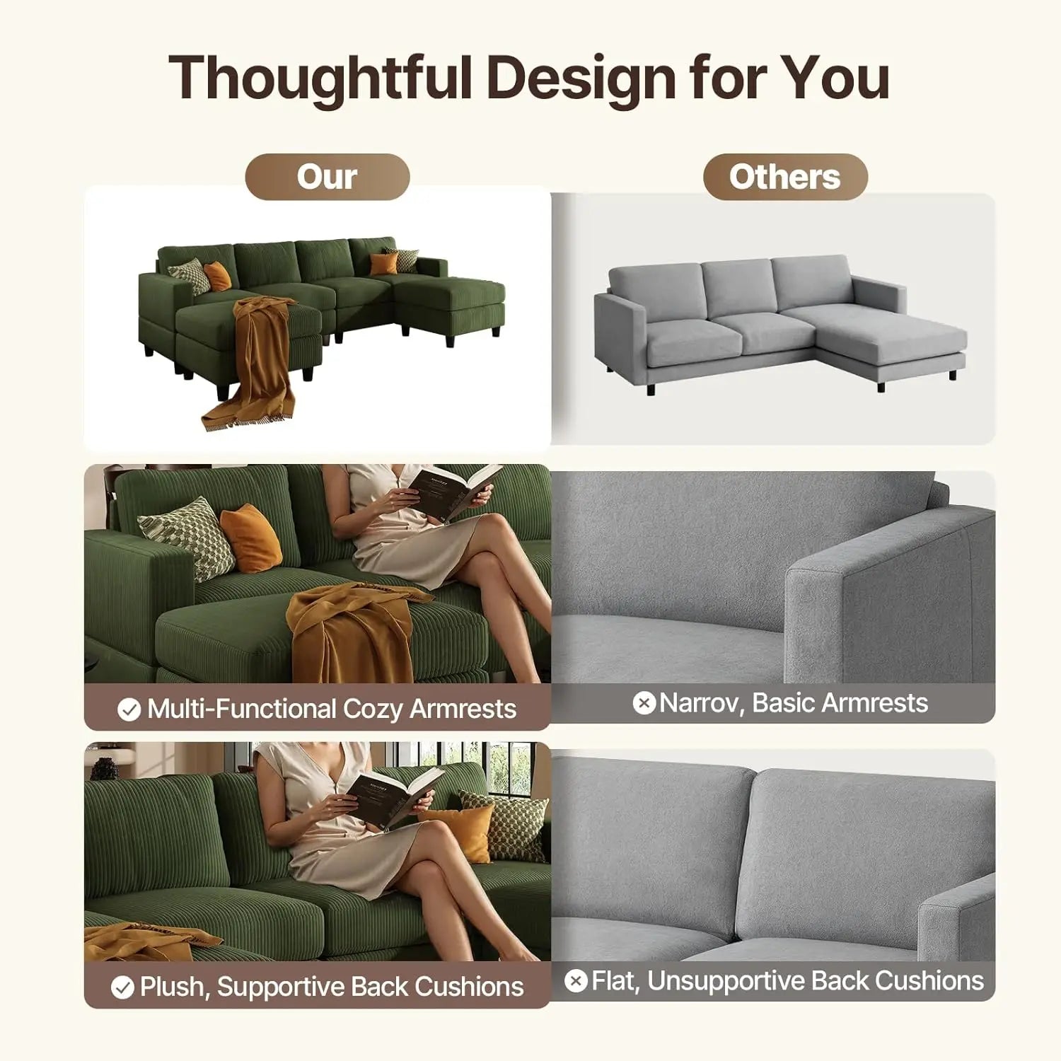 MONTEVERDE ÉLITE™ U-Shaped Lounge by PurelyhomeDeco