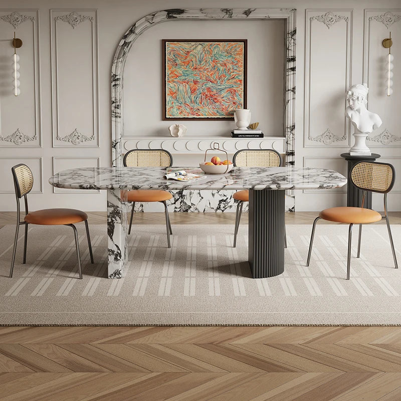 MAISONÉA™ French Cream Marble Dining Table