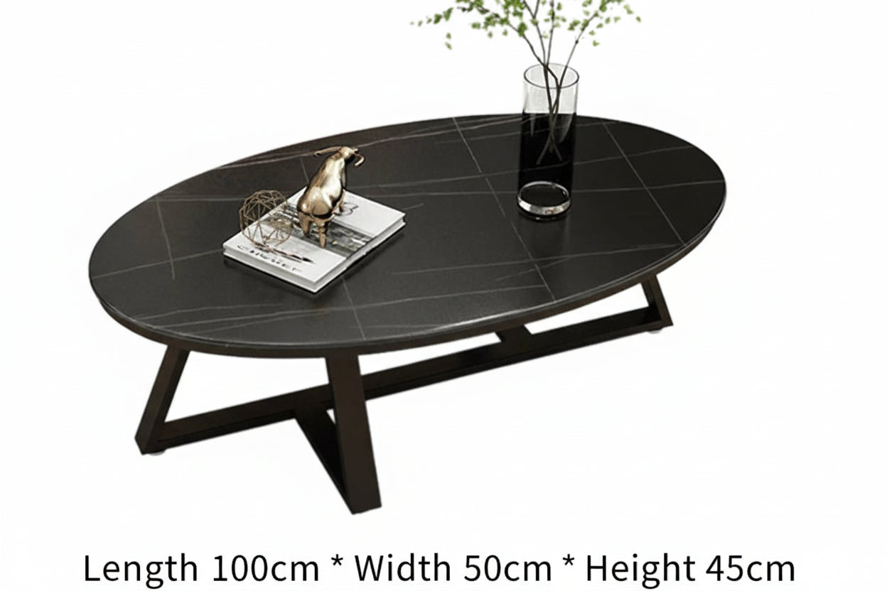 Verona™ Oval Marble Coffee Table – Modern Luxury Living Room Table by PurelyhomeDeco