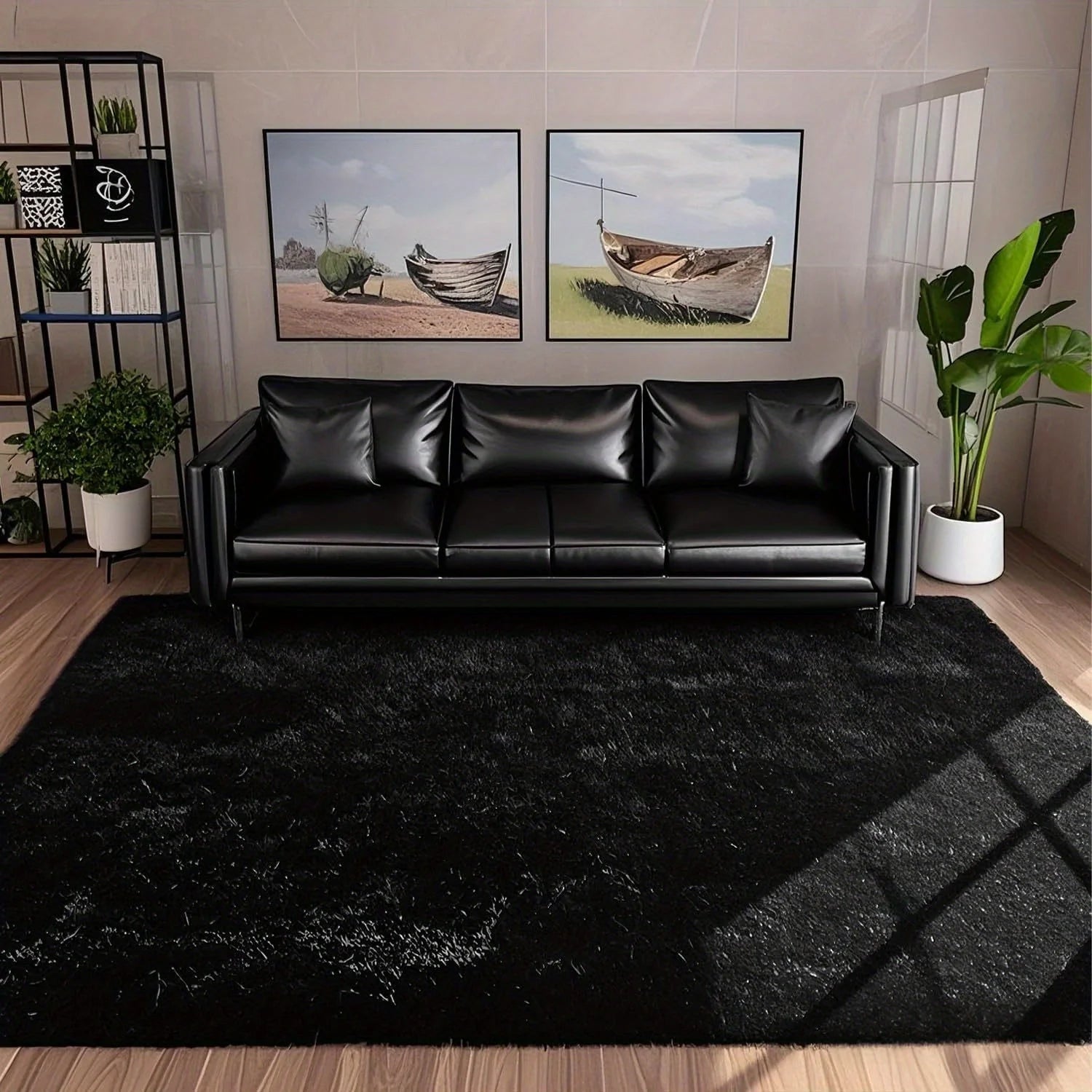 Moonshadow Fluffy Rug