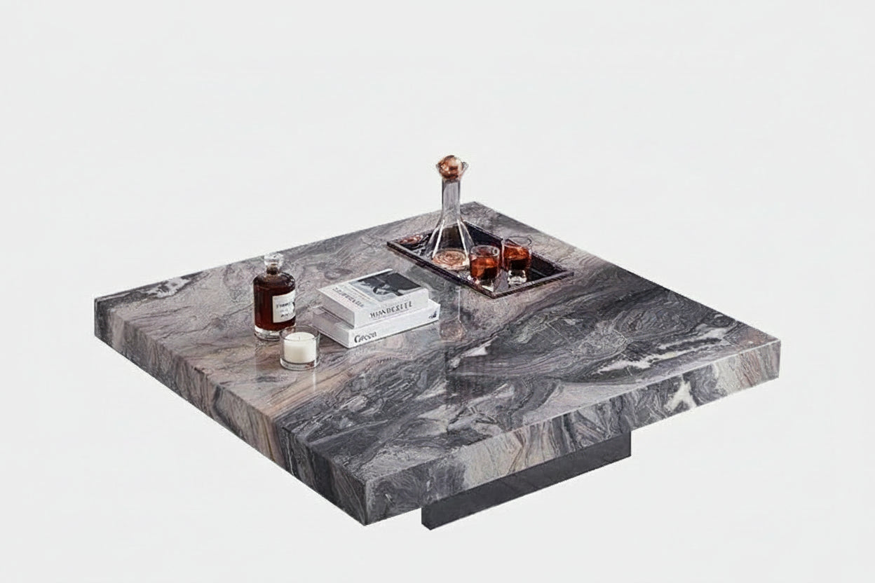 Luce di Mare™ – Nordic Modern Marble Center Table by PurelyhomeDeco