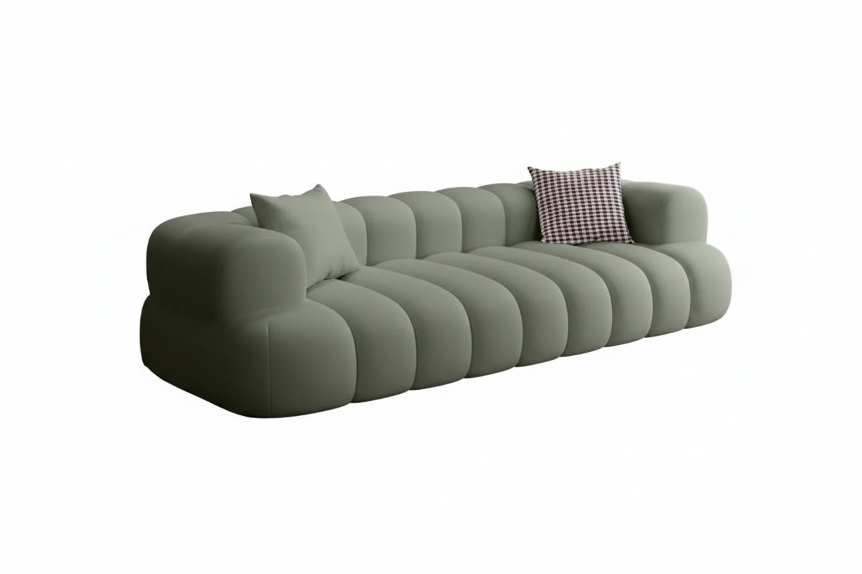 ARCELIA BLANC™ Velvet Cloud Couch | Deep Seat Designer Sofa